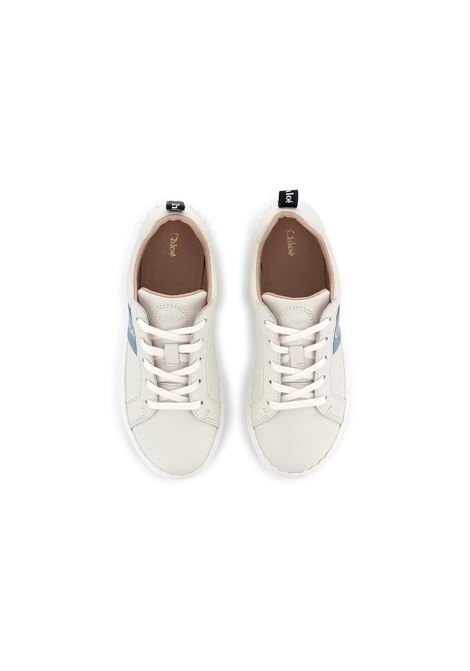 Sneakers Basse Lauren Avorio e Blu CHLOÉ KIDS | C20515117